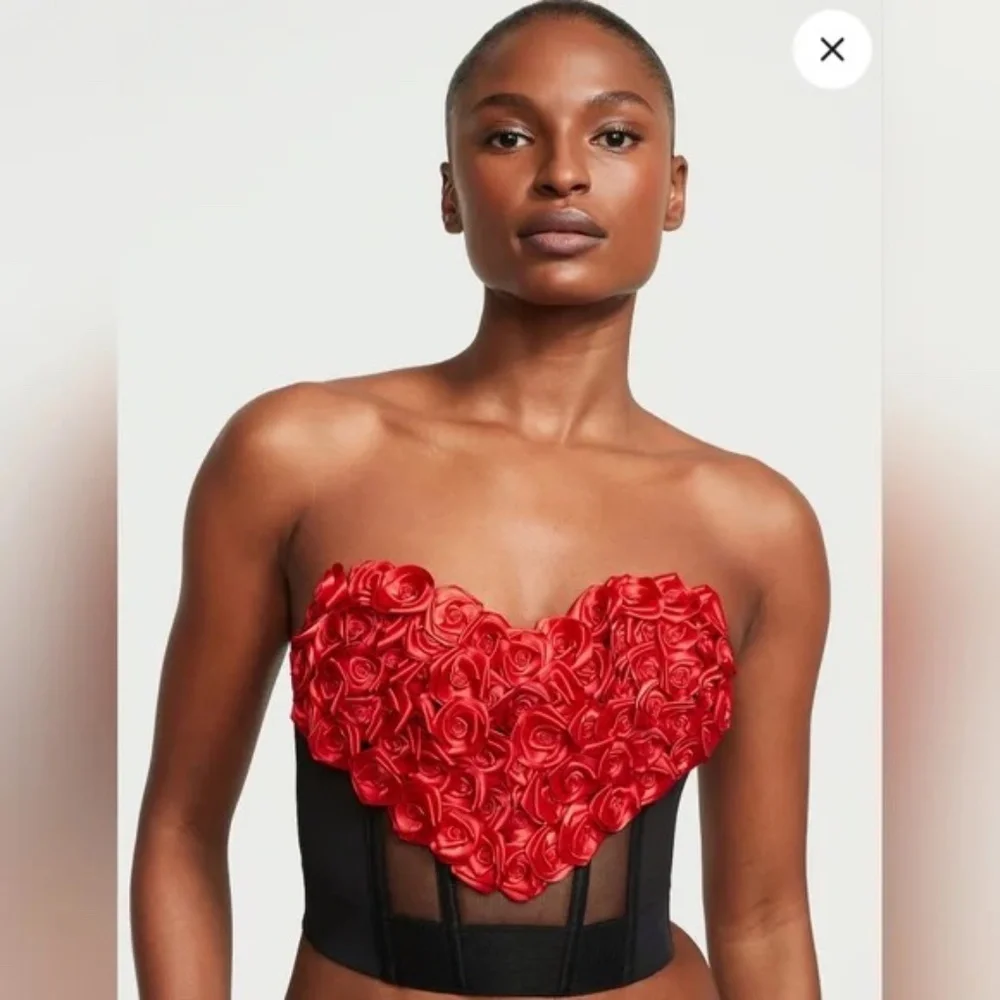 New! Victoria's Secret Archives CIRCA 1997 Rosette Bustier 45899 - Picture 3 of 10